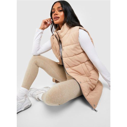 Chaleco Con Cuello Alto Y Cremallera - boohoo - Modalova