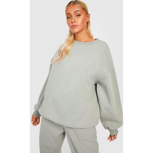 Sudadera Oversize Básica, Verde - boohoo - Modalova