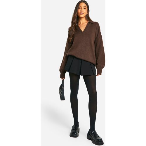 Collant neri da 100 den, Nero - boohoo - Modalova