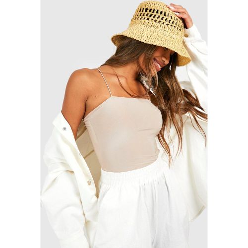 Crop top lungo seducente con spalline sottili - boohoo - Modalova