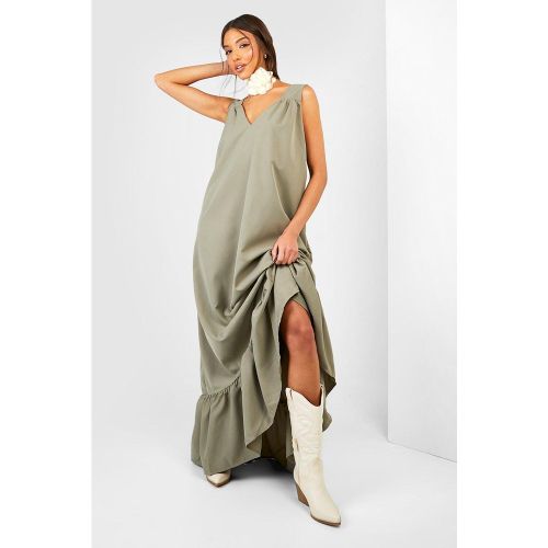 Vestito maxi a trapezio, Verde - boohoo - Modalova
