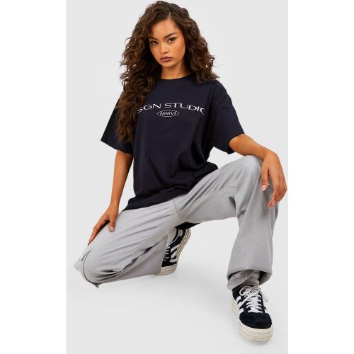 T-shirt oversize con stampa Dsgn Studio - boohoo - Modalova