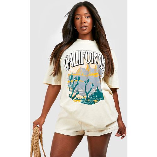 T-shirt Plus Size oversize con stampa Western California - boohoo - Modalova
