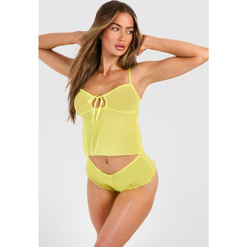 Pantaloncini morbidi, Giallo - boohoo - Modalova