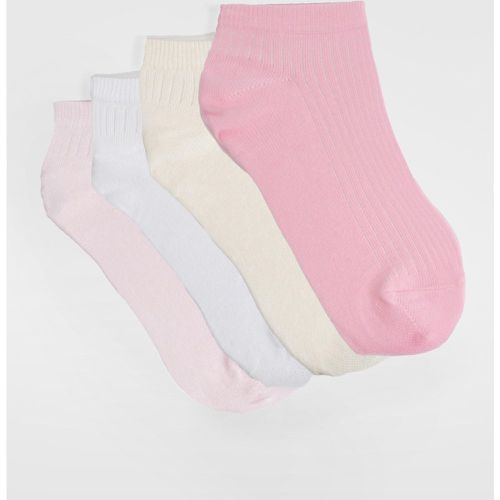 Pack Pink Trainer Socks, Pink - boohoo - Modalova