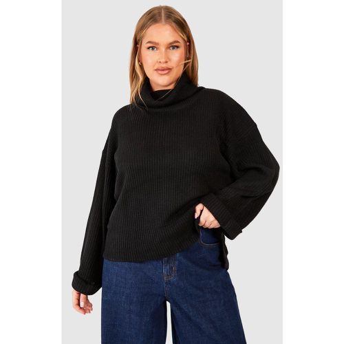 Jersey Plus Oversize Grueso Con Cuello Vuelto - boohoo - Modalova