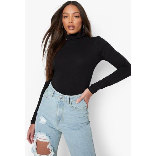 Body Tall De Manga Larga Básico Con Cuello De Cisne - boohoo - Modalova