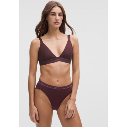 “ Bralette en coton extensible Ã  logo Bonnets B/Cs â€“ Taille L - lululemon - Modalova