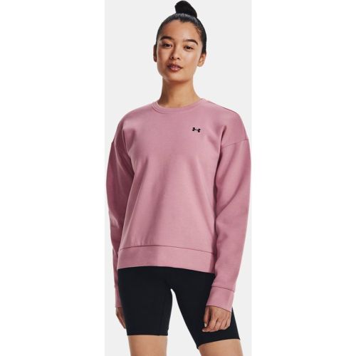 Maglia Unstoppable Fleece Crew da donna Elixir / Nero L - Under Armour - Modalova