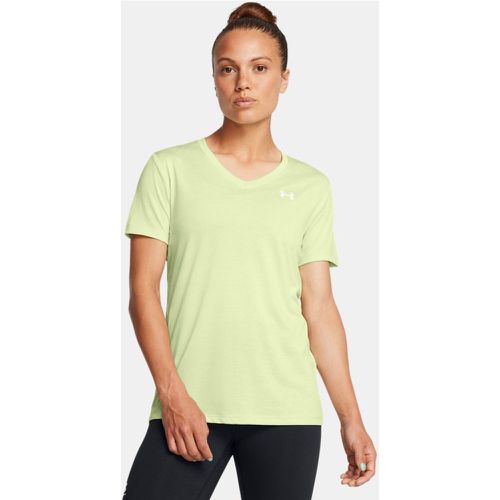 Maglia a maniche corte Tech™ Twist V-Neck da donna Retro / Bianco XXL - Under Armour - Modalova