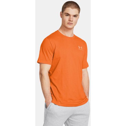 Maglia a manica corta Sportstyle Left Chest da uomo Atomic / Bianco XXL - Under Armour - Modalova