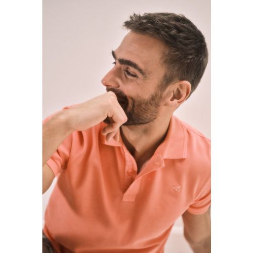 Polo pique lavado bordado avión - Ooto - Modalova