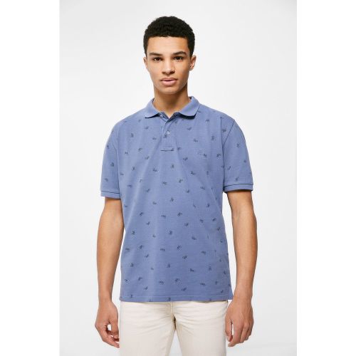 Polo piqué estampado all over - Springfield - Modalova