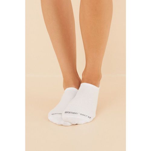Pack 3 calcetines invisibles algodón blanco - Women'secret - Modalova