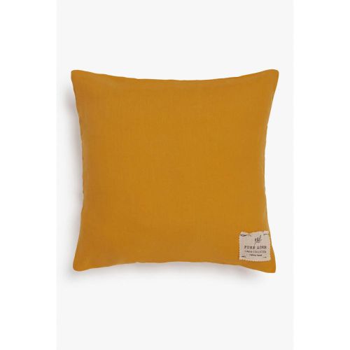 Funda de cojín lino mostaza 45x45 cm - Calma House - Modalova