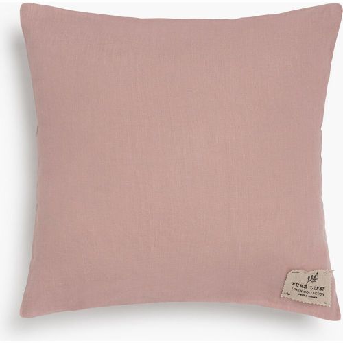 Funda de cojín lino rosa 60x60 cm - Calma House - Modalova