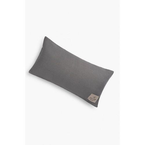 Funda de cojín lino gris oscuro 30x60 cm - Calma House - Modalova