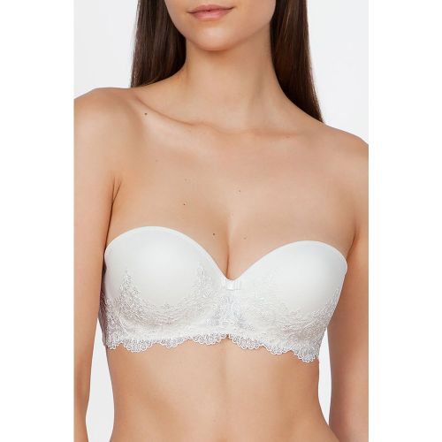 Sujetador sin tirantes con push up en blanco - Ivette Bridal - Modalova