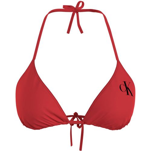 Parte de arriba de bikini de triángulo ck monogram - Calvin Klein - Modalova