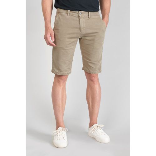 Bermuda chino Jogg Swoop beige sable en coton - Le Temps des Cerises - Modalova