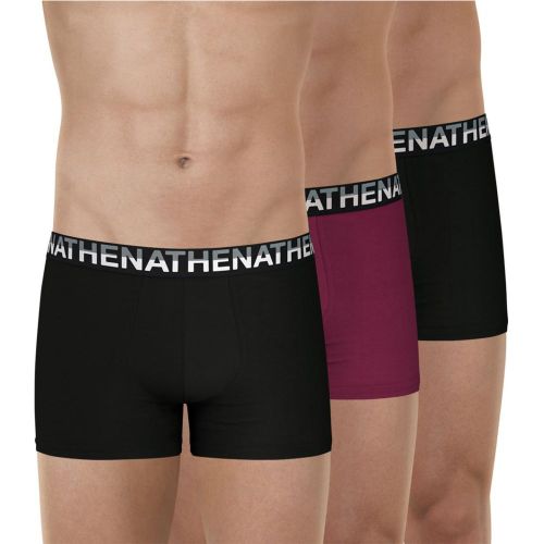 Lot de 3 boxers Eco Pack noir en coton - Athena - Modalova
