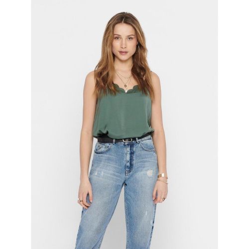 Top Col rond Sans manches vert Dina - Only - Modalova