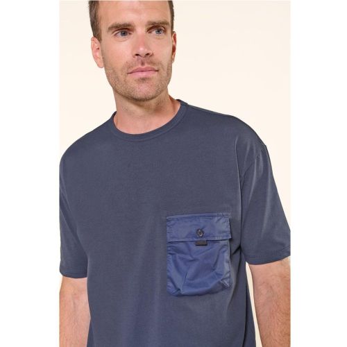 Tee-Shirt LUPAS bleu Karl en coton - Le Temps des Cerises - Modalova