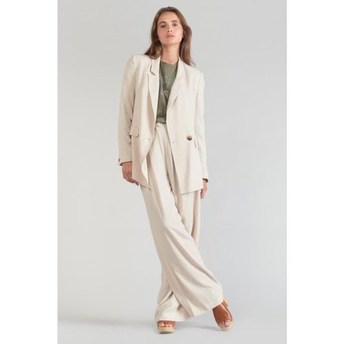 Veste blazer Bek sable en coton - Le Temps des Cerises - Modalova