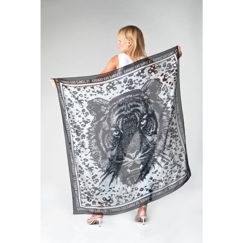 Foulard PIVOINE noir - Le Temps des Cerises - Modalova