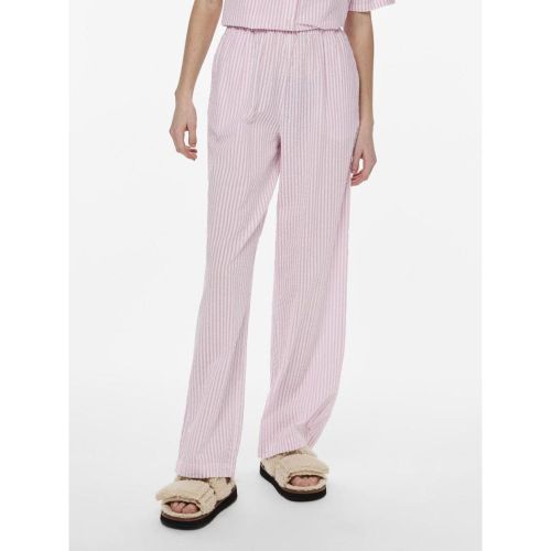 Pantalon loose string en coton Sally Ora - Pieces - Modalova