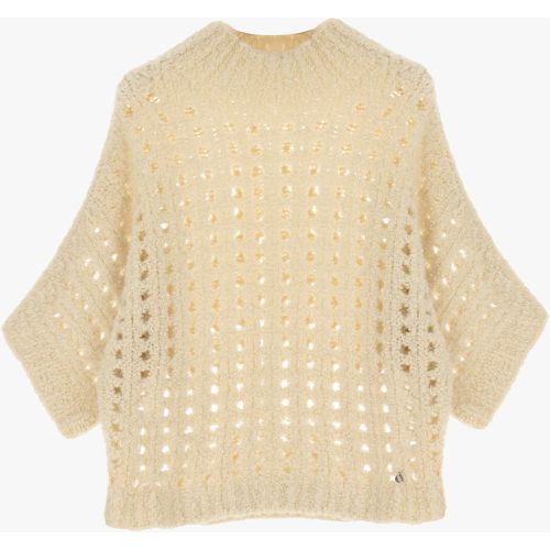 Pullover traforato con maniche al gomito - Dixie - Modalova