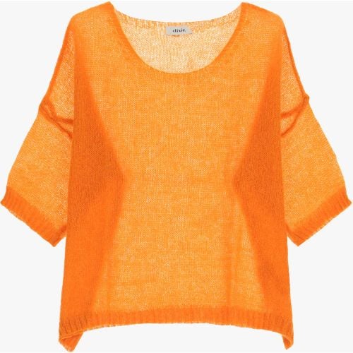 Pullover morbido con colletto rotondo e maniche a gomito - Dixie - Modalova