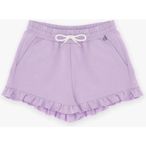 Shorts bambina monocolour con ruches e coulisse - Dixie - Modalova