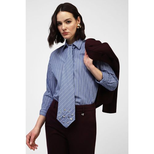 Camicia a righe con tie neck - Dixie - Modalova