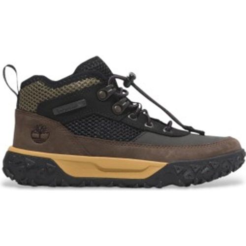 Pour garçon. TB0A6B62EJC1 Chaussures de randonnée en cuir Greenstride Motion 6 Mid marron (36), Plat, Lacets, Sport, Outdoor, Dur - Timberland - Modalova