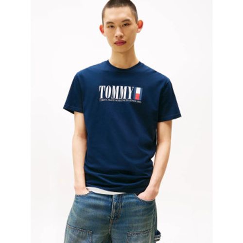 DM0DM21941 T-shirt à col rond avec logo (M), Casuel, Coton, Manche courte - Tommy Jeans - Modalova