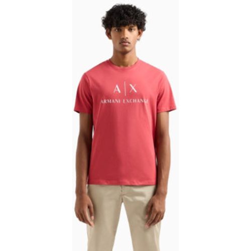 NZTCJZ8H4ZU5059 T-shirt slim en maille avec logo (S), Casuel, Coton, Manche courte - A|X Armani Exchange - Modalova
