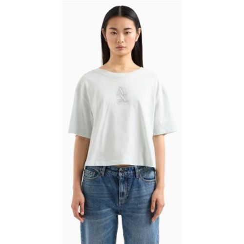 XW000102AF10359U9093 T-shirt court clair (M), Casuel, Coton, Manche courte - A|X Armani Exchange - Modalova