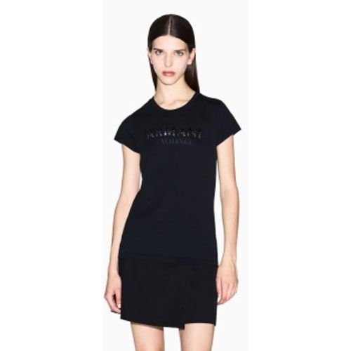 XW001351AF17172UC001 Logo Shiny T-shirt (XS), Casuel, Coton, Manche courte - A|X Armani Exchange - Modalova