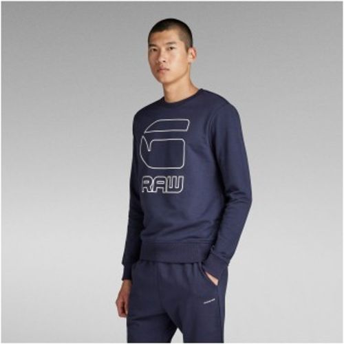 D20021-A613-6067 Graphic Graw sweatshirt (XS), Casuel, Coton, Manche longue, Marine - G-Star - Modalova