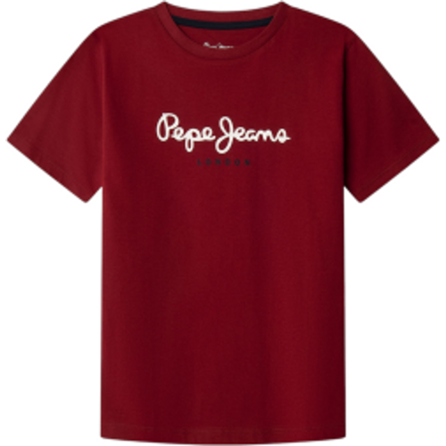 Pour garçon. PB5000026 T-shirt New Art (10Años= 140cm), Rouge, Casuel, Coton, Manche courte, mode enfantine - Pepe Jeans - Modalova