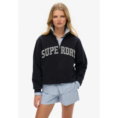 W2012259A Athletic Ess Applique Half Zip sweatshirt (L), Casuel, Coton, Marine - Superdry - Modalova
