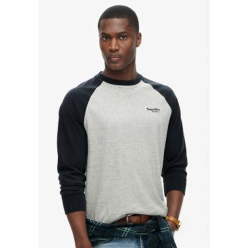 M6010833A Essential Logo Baseball T-Shirt (XXL), Casuel, Coton, Manche longue - Superdry - Modalova