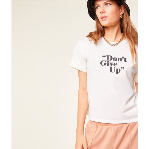 T-shirt 'don't give up' - Etam - Modalova