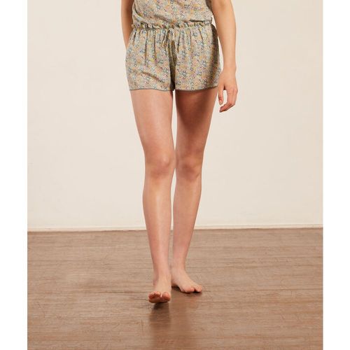 Pantalón corto tejido liberty - LANIA - XS - Verde - Mujer - Etam - Modalova