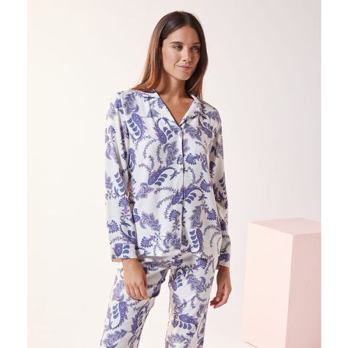 Camisa pijama estampada - DAENA - XL - Ecru - Mujer - Etam - Modalova