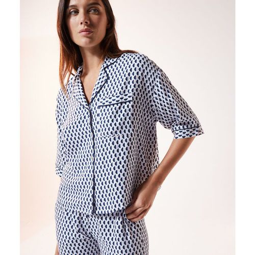 Camisa pijama estampada - MADDEN - M - Violeta - Mujer - Etam - Modalova