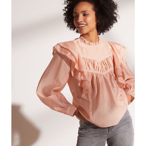 Blusa con volantes - DAPHNE - 34 - Corail - Mujer - Etam - Modalova