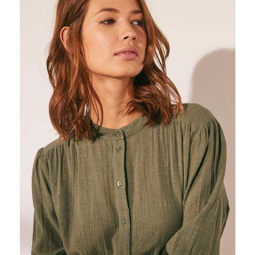 Camisa de algodón - LINA - 34 - Verde - Mujer - Etam - Modalova