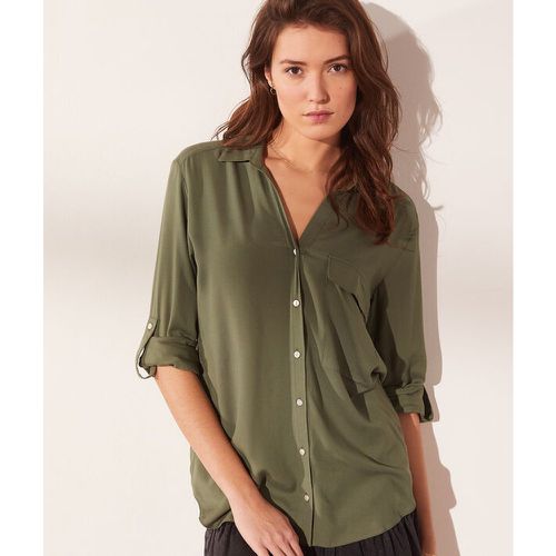 Camisa con bolsillo - NOVIE - 34 - Verde - Mujer - Etam - Modalova